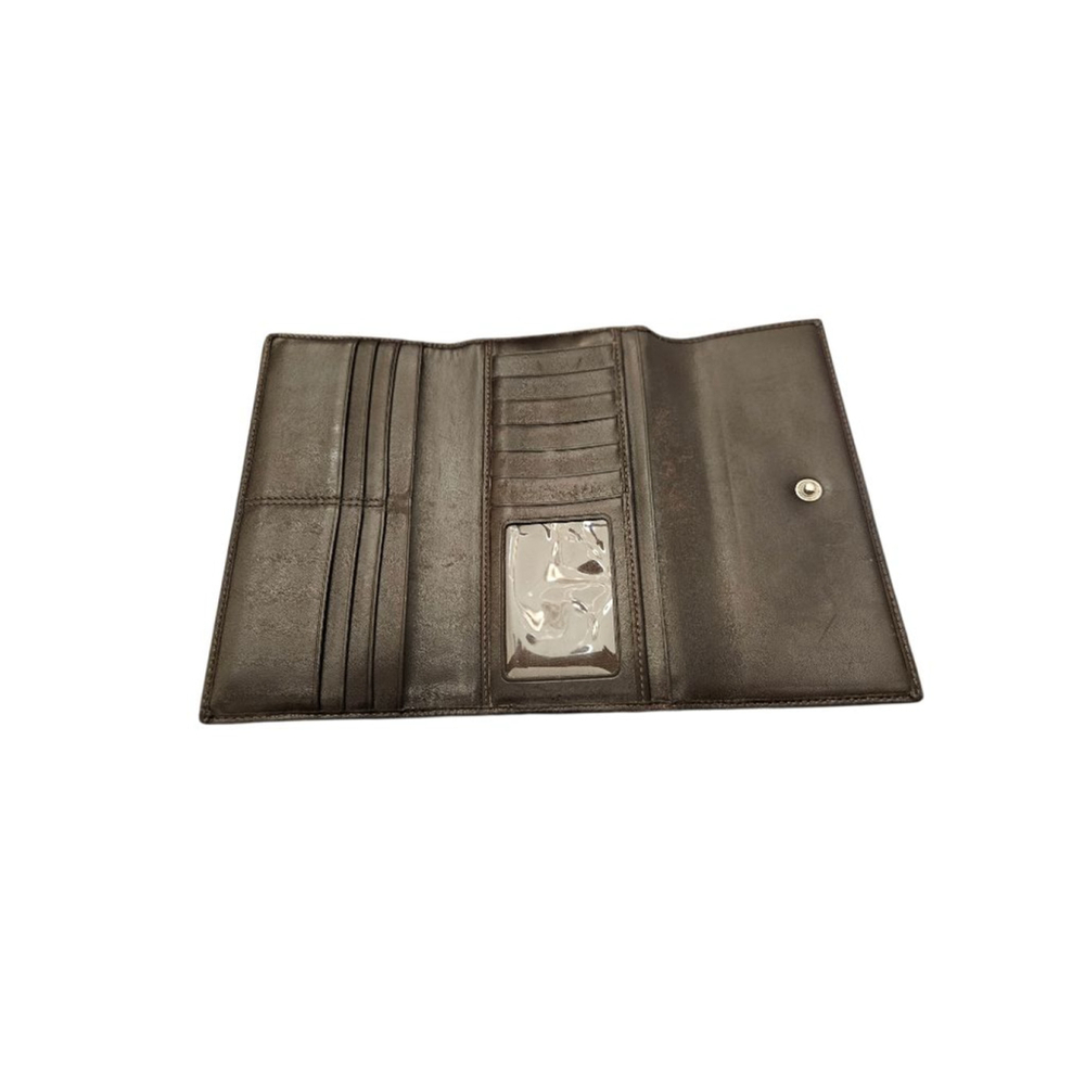 Coach Brown Signature Canvas Wallet One Size - Picture 9 of 14